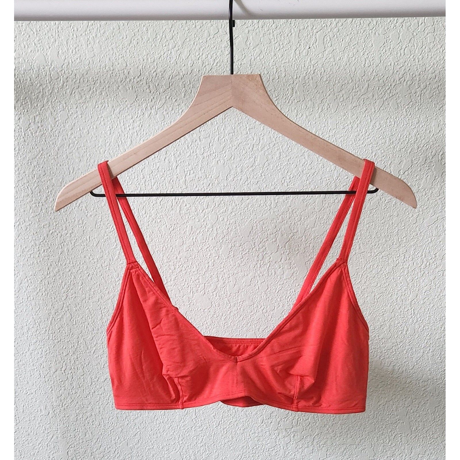 Vintage Soft Triangle Bralette (Strawberry) — image 2 of 4